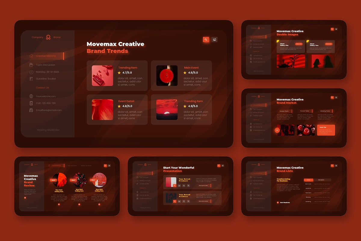 Movemax Creative Presentation, a Presentation Template by NecrolitSlide (Photo 3 of 9)