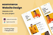 ecommerce Web Design, a Wireframe Template by INSPR STD (Thumbnail 1 of 6)