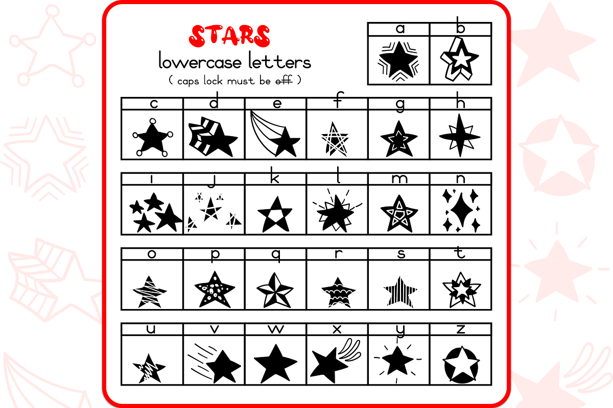Star Doodles - Dingbats Font, a Symbol Font by WADLEN (Photo 3 of 7)