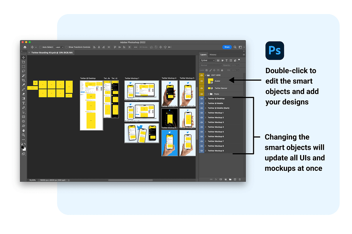 Twitter Branding Kit | PSD | Figma, a Social Media Template by Vitor Heinzen (Photo 6 of 7)