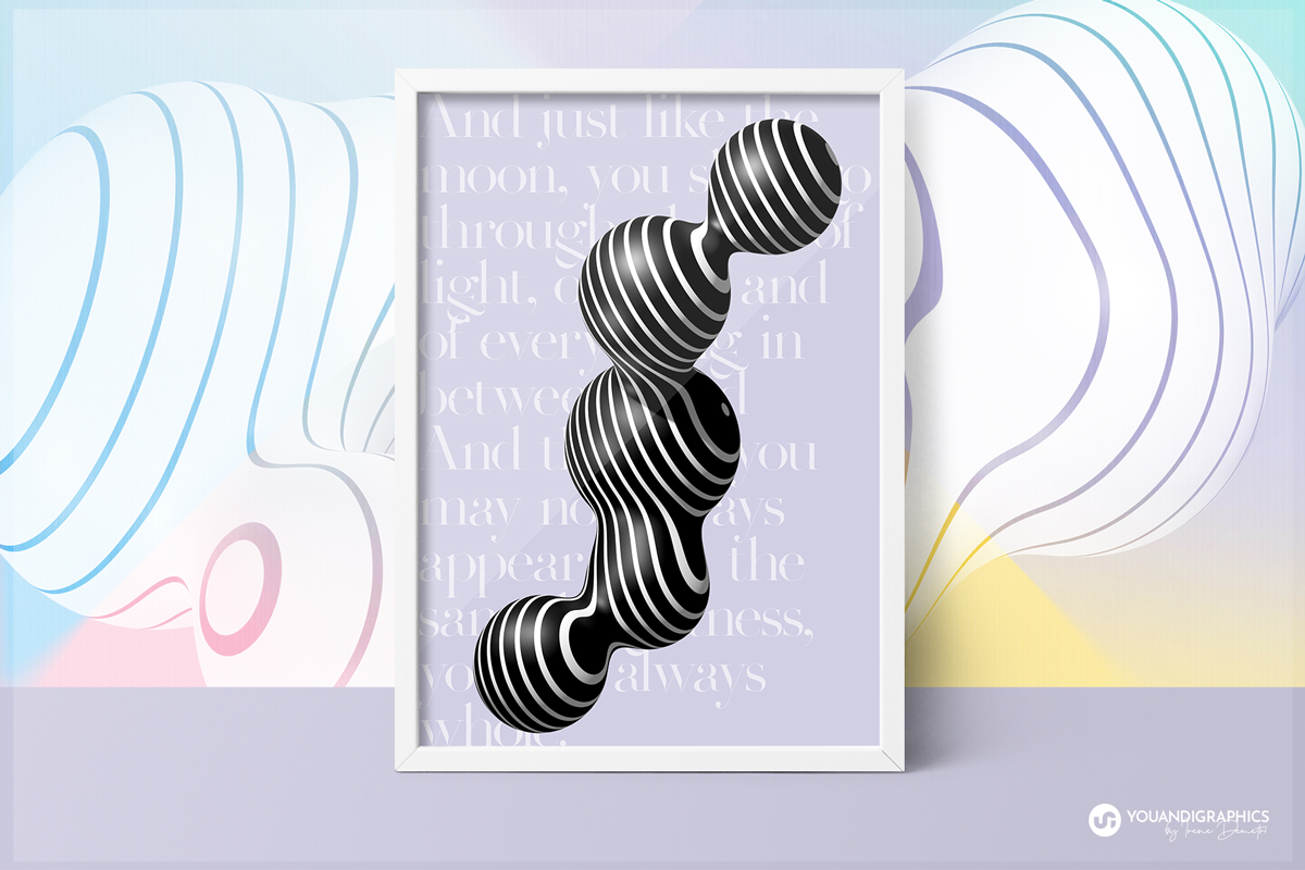 Puffy Abstract 3D Graphics Shapes, an Object Graphic by Youandigraphics (Photo 8 of 15)
