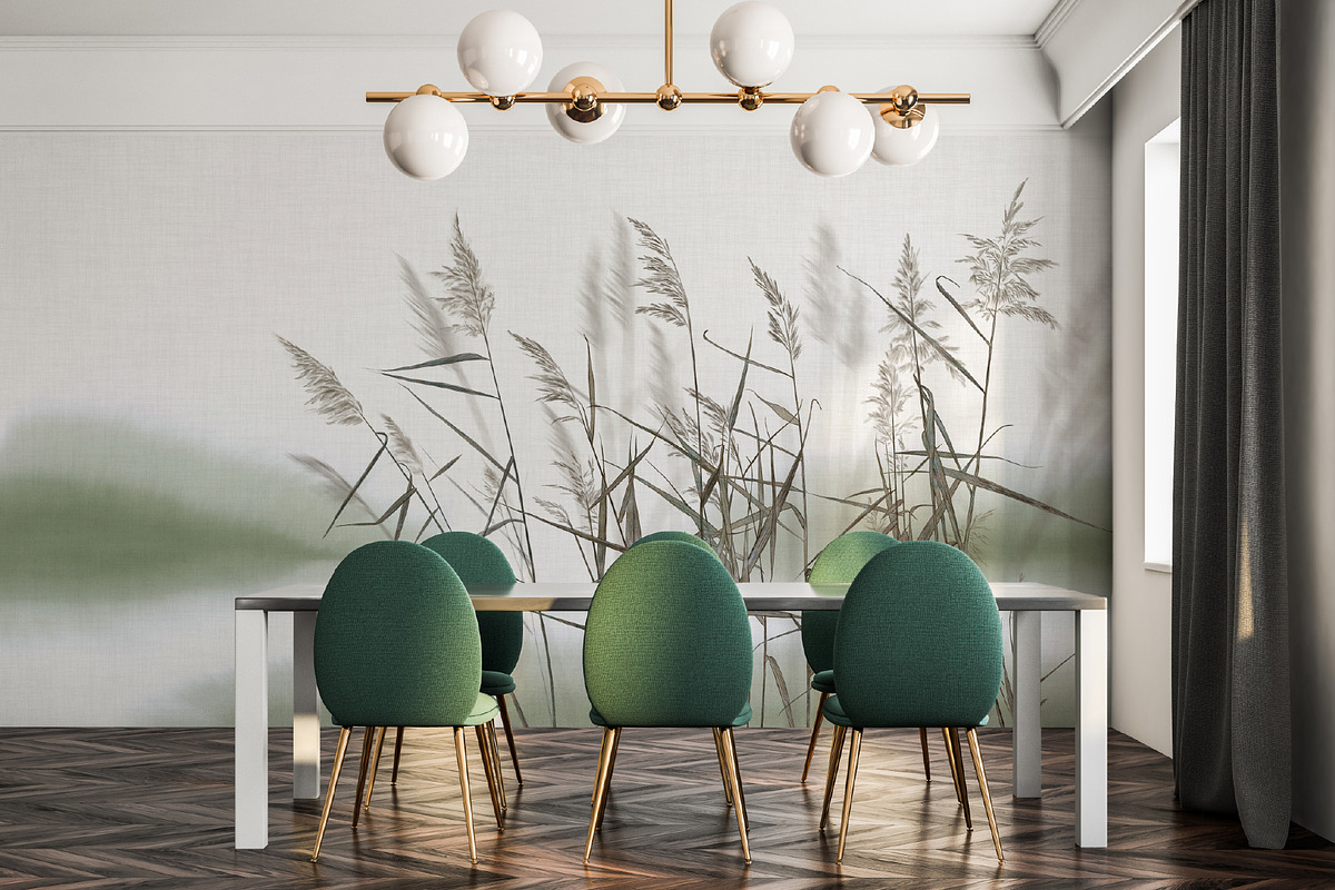 Silent meadow – botanical wall mural, a Wallpaper Graphic by Timofi Art (Photo 11 of 12)