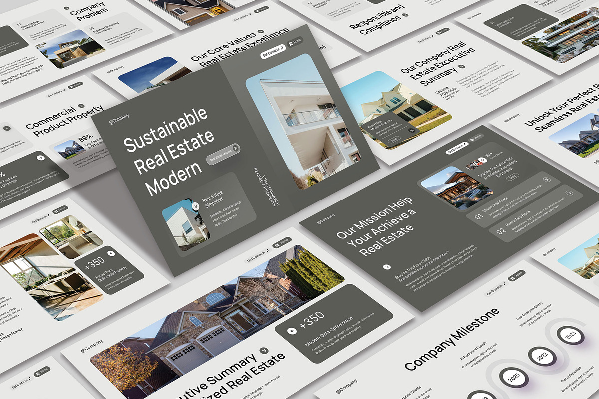 Real Estate Presentation Template, a Presentation Template by TypeMakers (Photo 1 of 5)