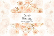 Gentle Blooming Watercolor Flowers, a Decorative Illustration by ViktoriyaD (Thumbnail 4 of 10)