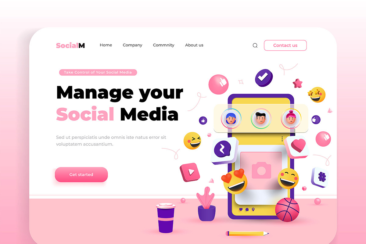 Modern 3d render illustration, a Templates & Theme by Creative Graphics (Photo 11 of 13)