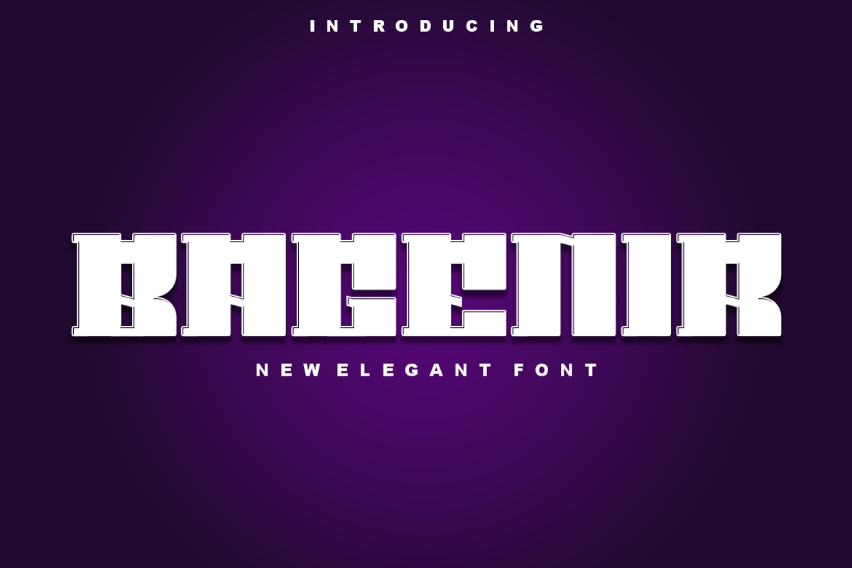 Bagenir - Font, a Serif Font by artchiles_design (Photo 1 of 4)