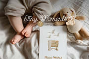 Tiny Moments – Baby Card Mockups, a Mockup by NikiArts (Thumbnail 1 of 8)