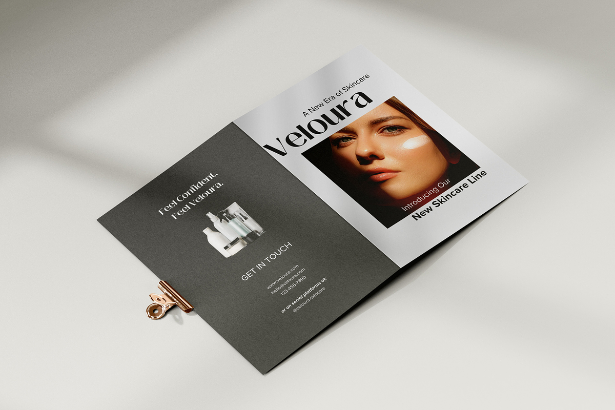 Skincare Bi-fold Brochure Template, a Brochure Template by Soul & Maeum Store (Photo 2 of 5)