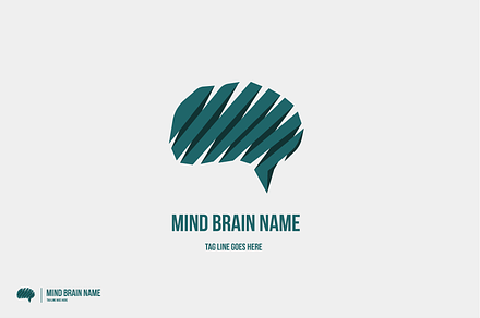 Brain Mind Logo Design Template