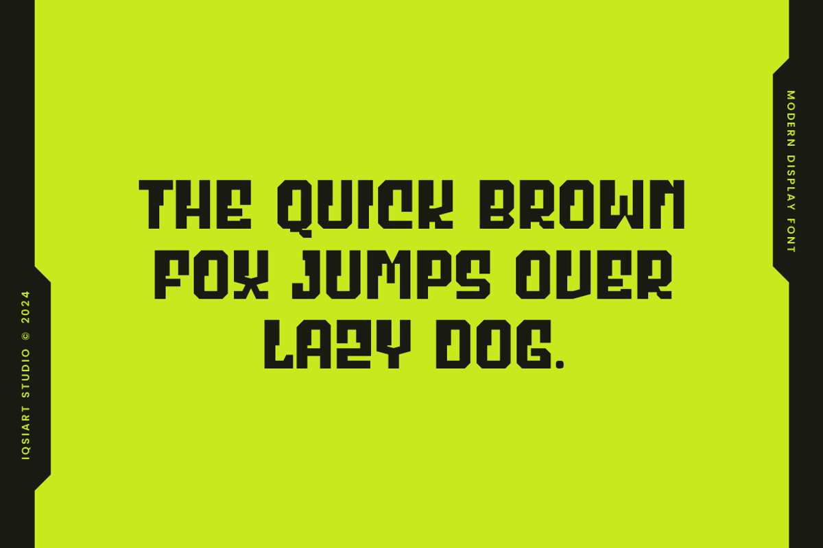 Rolbok - Techno Font, a Sans Serif Font by Iqsiart Studio (Photo 5 of 6)