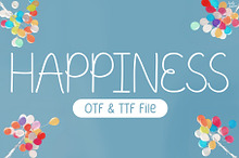 Happiness | Handwriting Font