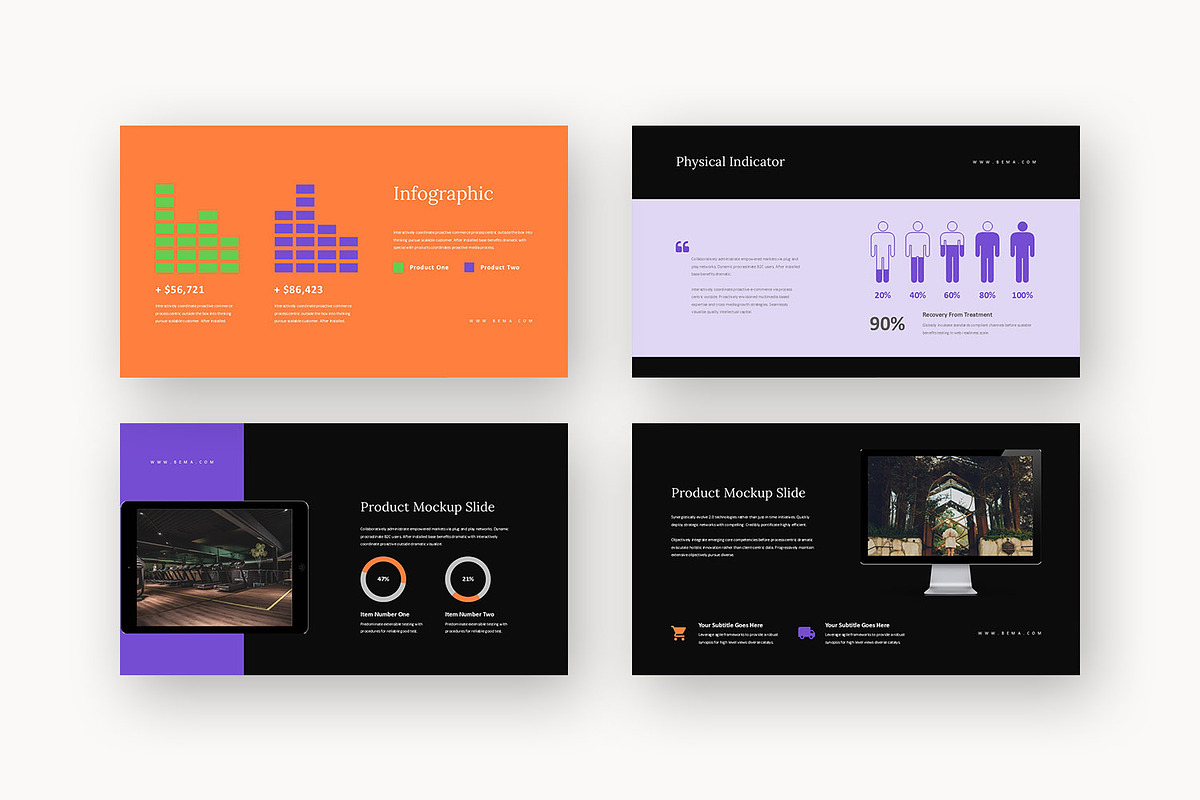 Bema : Fitness Trainer Google Slides, a Presentation Template by Punkl Camp (Photo 10 of 16)