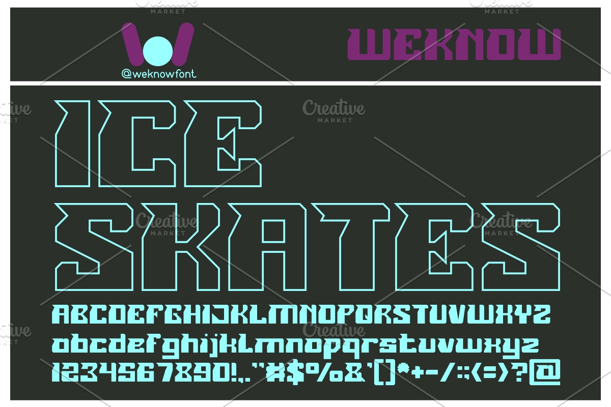 roller blade font, a Font by weknow (Photo 3 of 5)