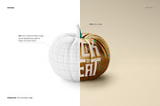 Halloween Pumpkin Mockup Set, a Household Mockup by creatsy2 (Thumbnail 3 of 11)