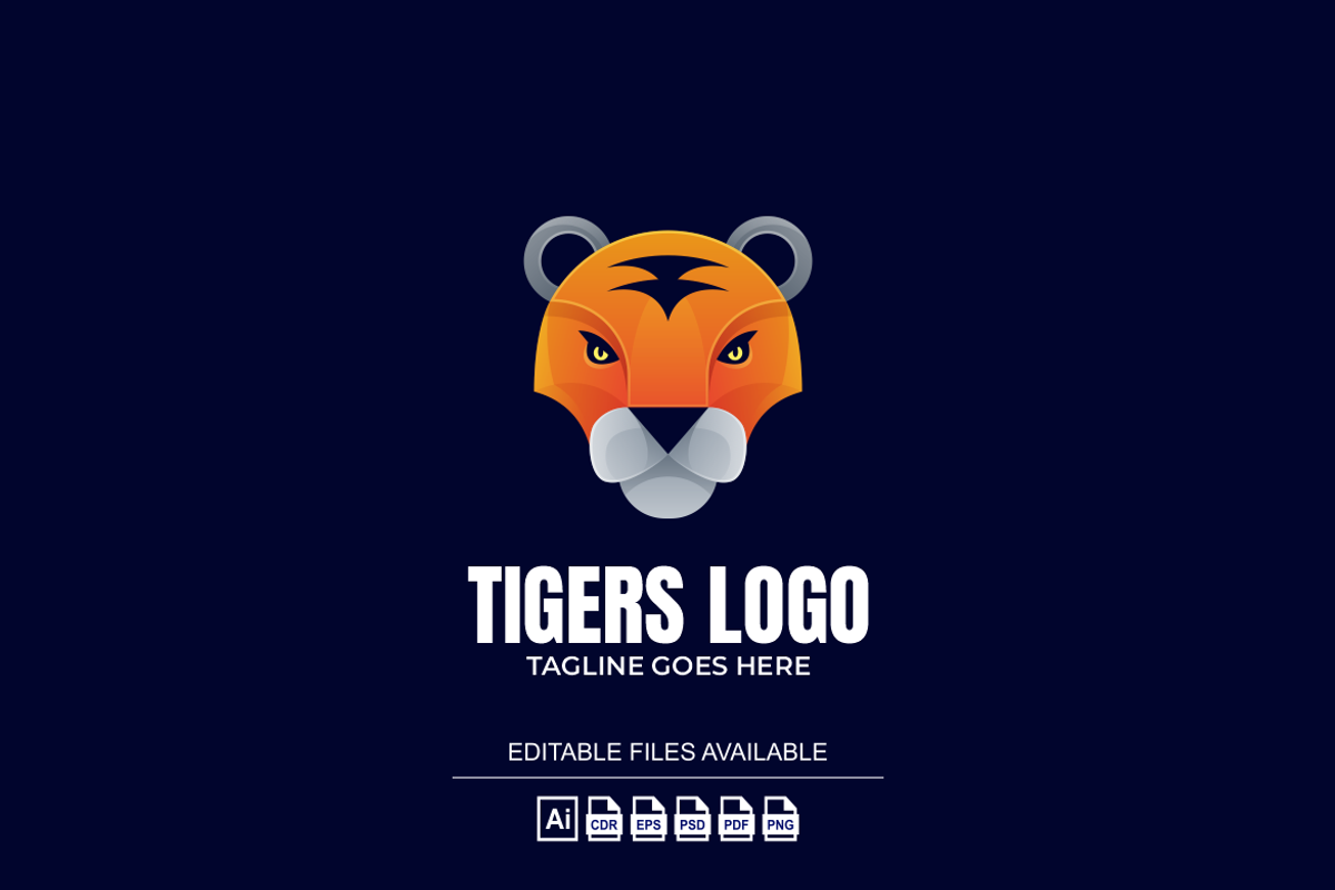 Tigers Colorful Logo, a Branding & Logo Template by Ibnipro1