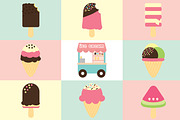 Ice creams collection, a Food Illustration by lavinialorena (Thumbnail 1 of 2)