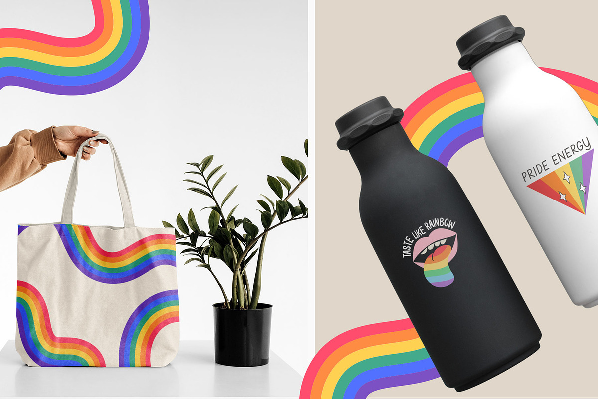 Pride Month LGBTQ+ Design Bundle, an Object Graphic by millering (Photo 5 of 12)
