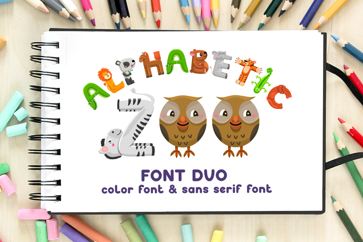 Alphabetic Zoo - font duo