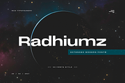 NCS Radhiumz, a Sans Serif Font by Namara Creative Studio (Thumbnail 2 of 6)