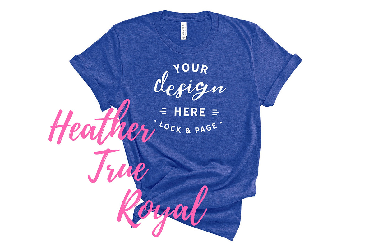 Bella Canvas TShirt Mockups On White, a Shirt Mockup by lock and page (Photo 74 of 92)