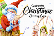 Christmas Greeting Card Template, a Card Template by ElephantArts (Thumbnail 1 of 8)