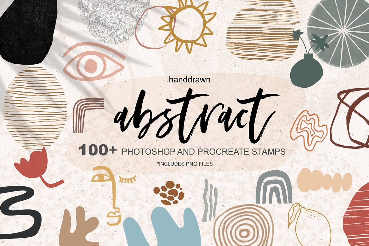 Abstract Shapes for Procreate & PS, a Decorative Illustration by Sweet Fig (Photo 1 of 11)