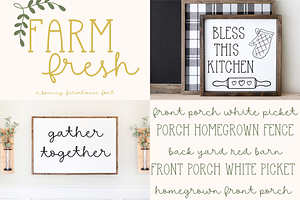 Farmhouse Handwritten Font Bundle