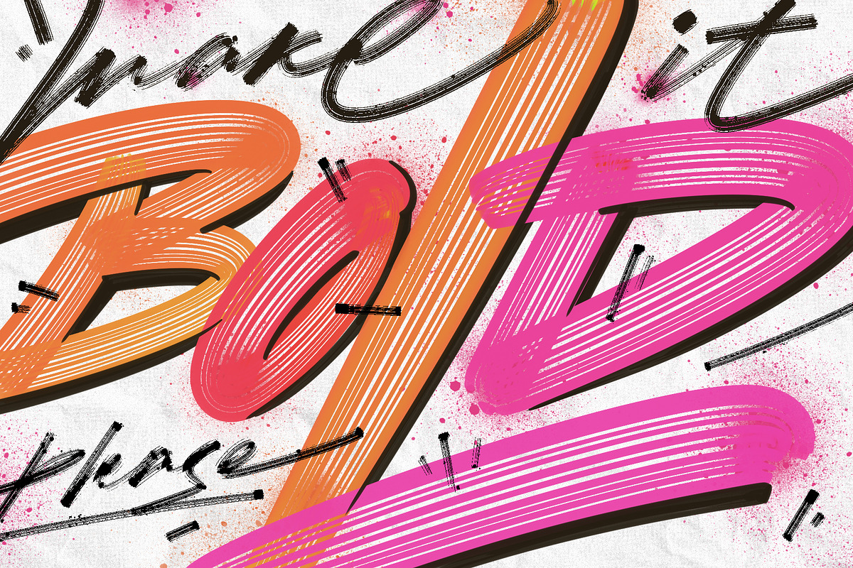 Brush pack for Procreate lettering, a Brush Add-On by Oster Oleg (Photo 8 of 8)