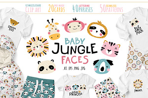 Baby Jungle Faces