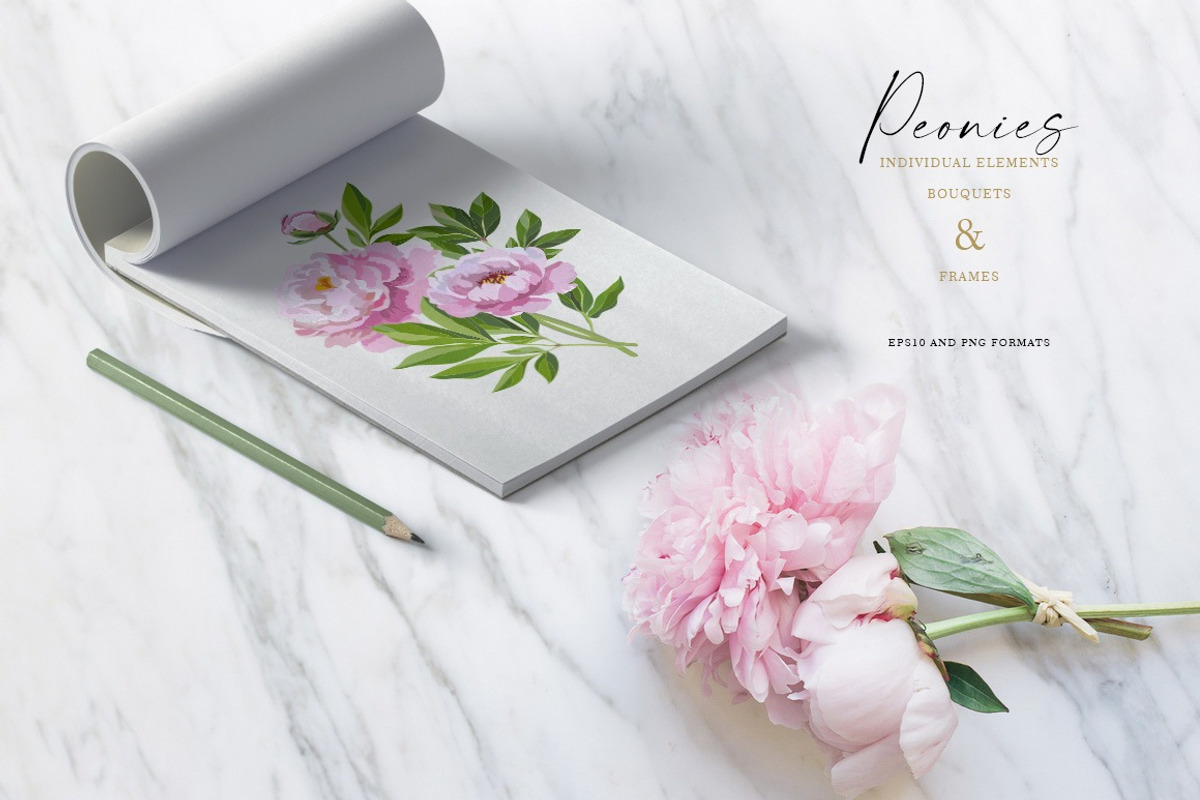 Vector Flower Bundle, a Decorative Illustration by Vasmila (Photo 12 of 20)