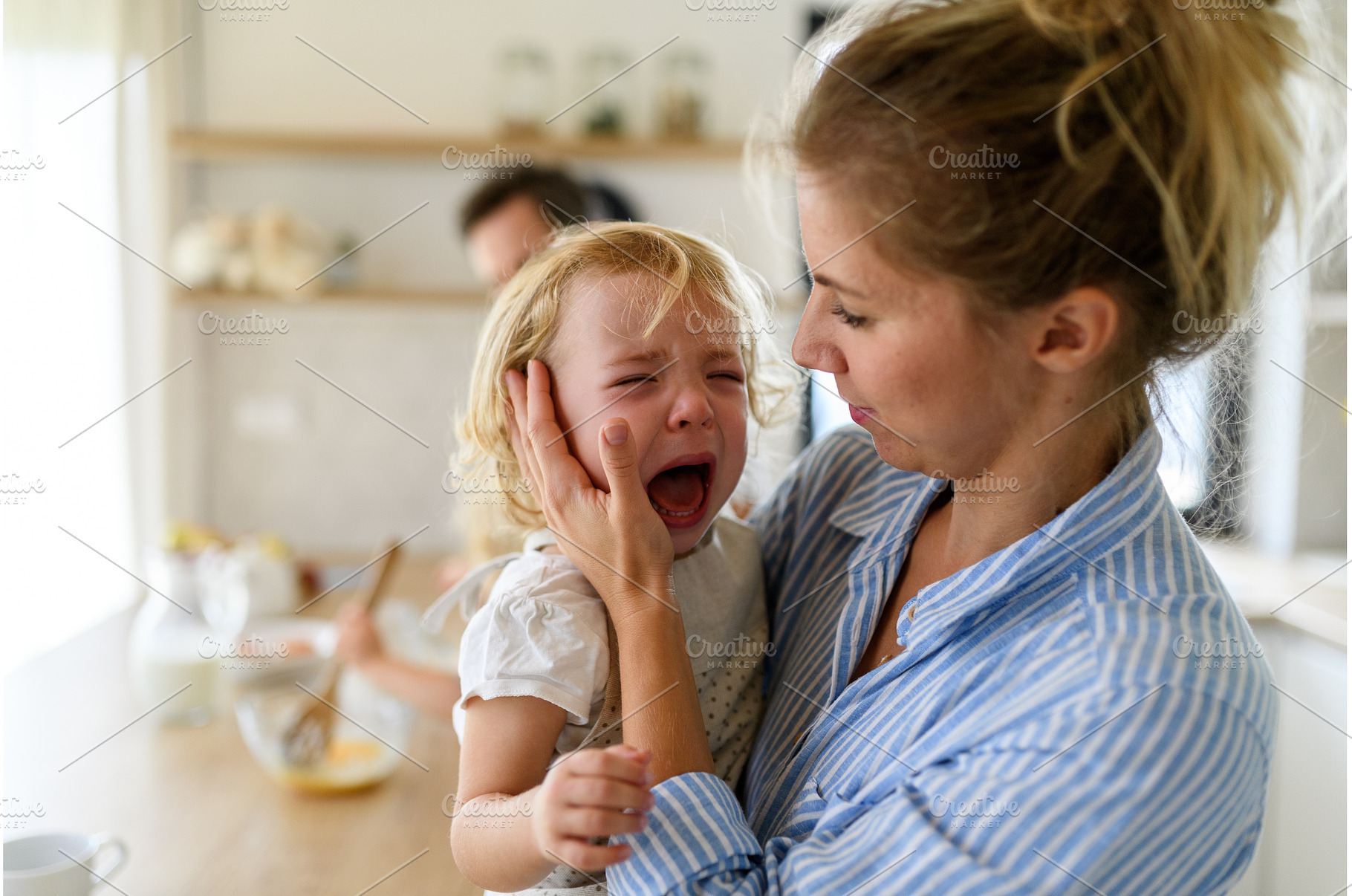 Little girl crying and screaming, a Health & Medical Photo by HalfPoint