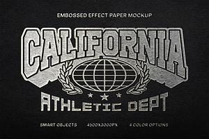 Embossed Paper Logo Mockup, a Mockup by Design Squad