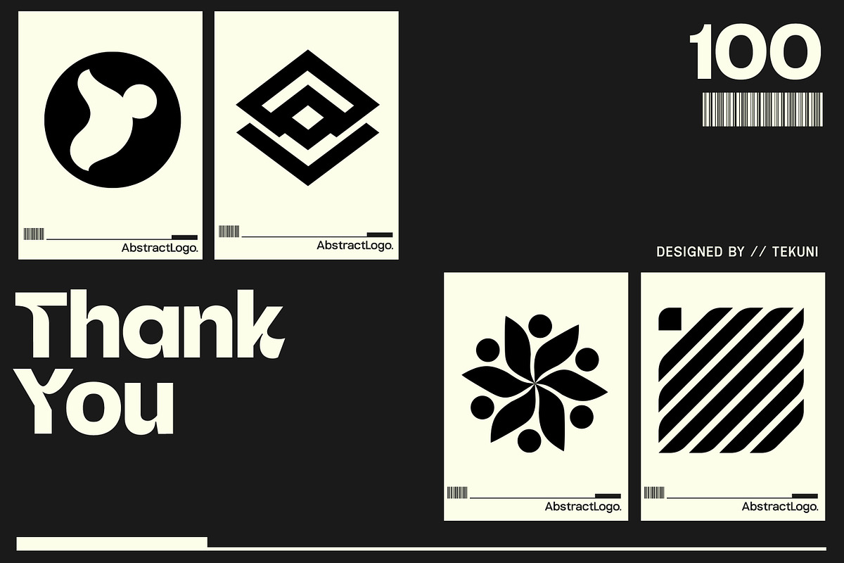Modern Abstract Logo Template Vol 9, a Solid Icon by Tekuni (Photo 12 of 12)