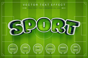 Sport Football Editable Text Effect