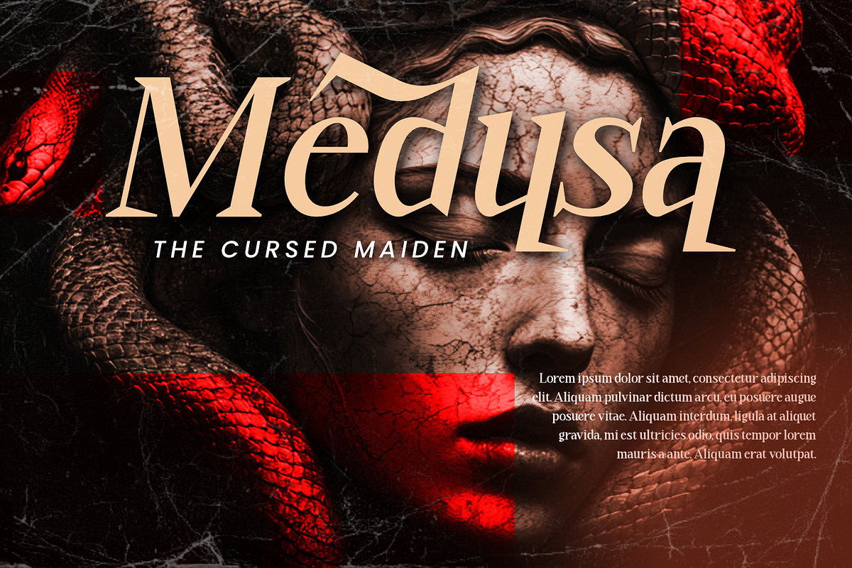 Bonemerch - Modern Gothic Serif Font, a Serif Font by Rishsketch (Photo 3 of 13)