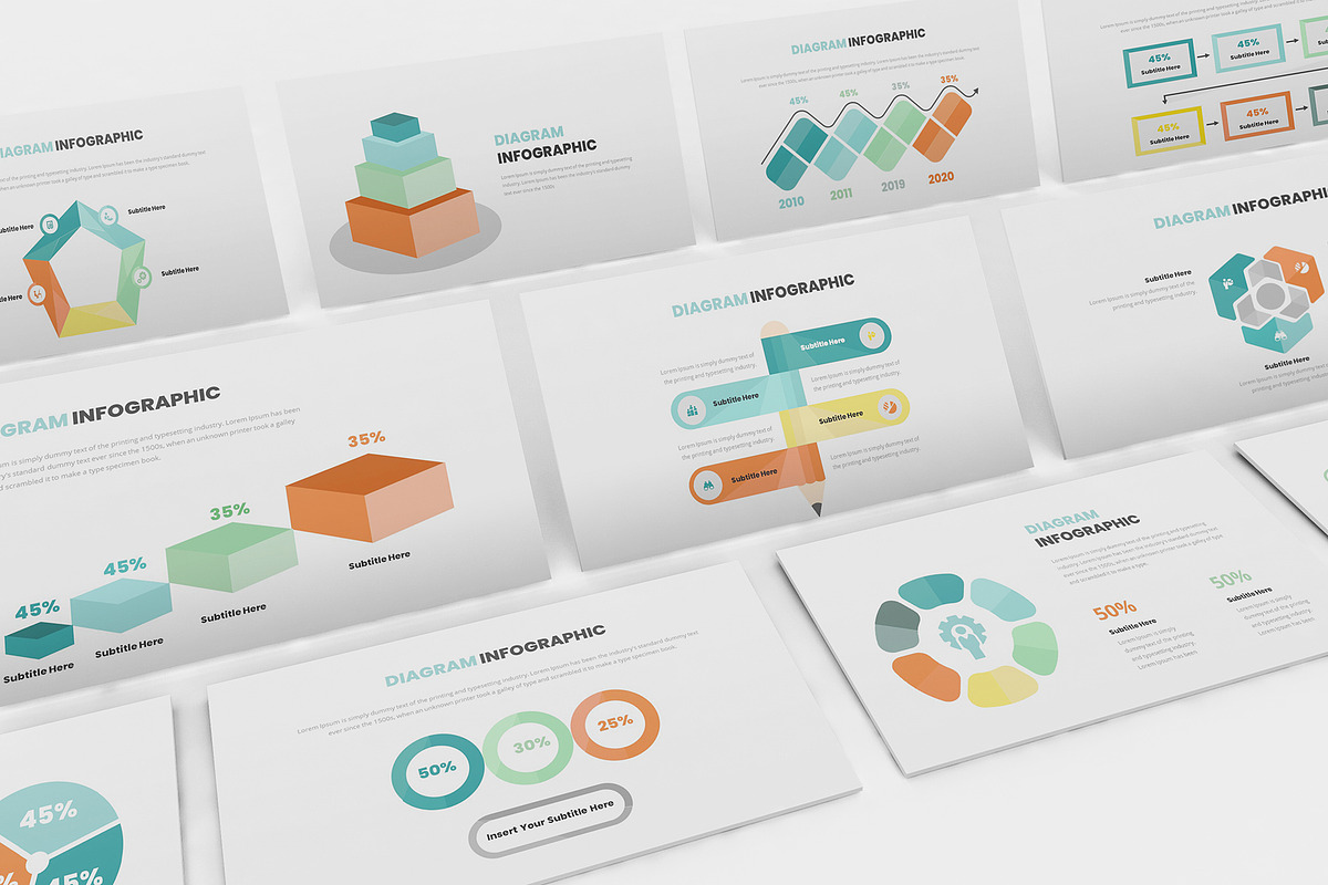 Diagram Infographic Powerpoint, a Presentation Template by Formatika Studio