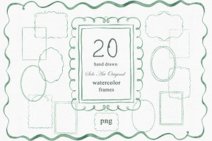 Hand-Drawn Whimsical Wavy Frames