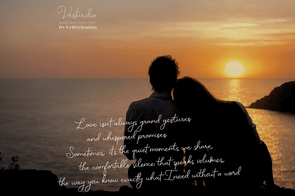 Vestardia Font, a Handwritten Font by Letterhanna Studio (Photo 12 of 16)