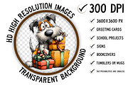 Cute & Funny Christmas Dog Clipart, an Illustration by Craft Nest (Thumbnail 3 of 8)