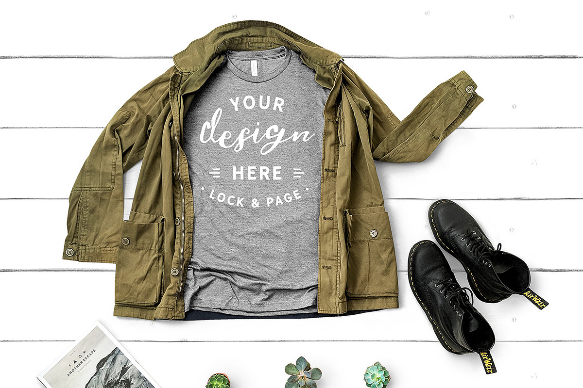 T-Shirt Mockup Bundle Bella Canvas, a Shirt Mockup by lock and page (Photo 56 of 71)