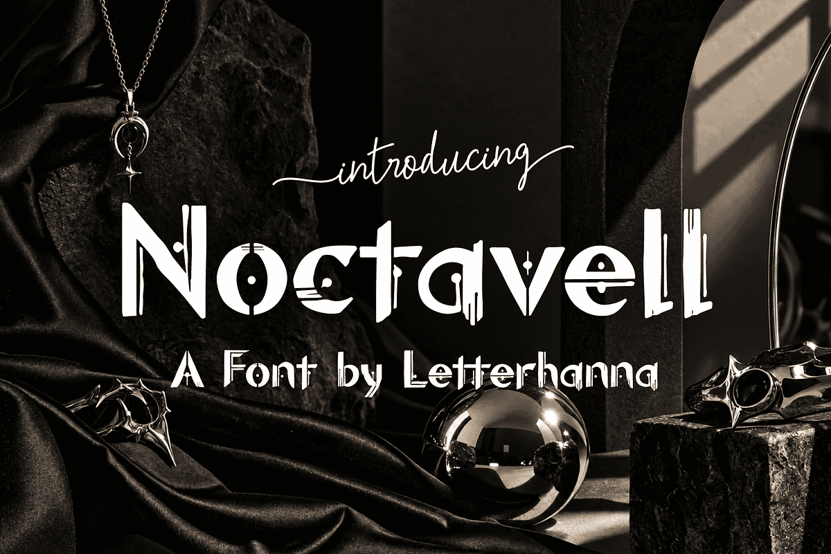 Noctavell Gothic Font, a Handwritten Font by Letterhanna Studio (Photo 1 of 9)