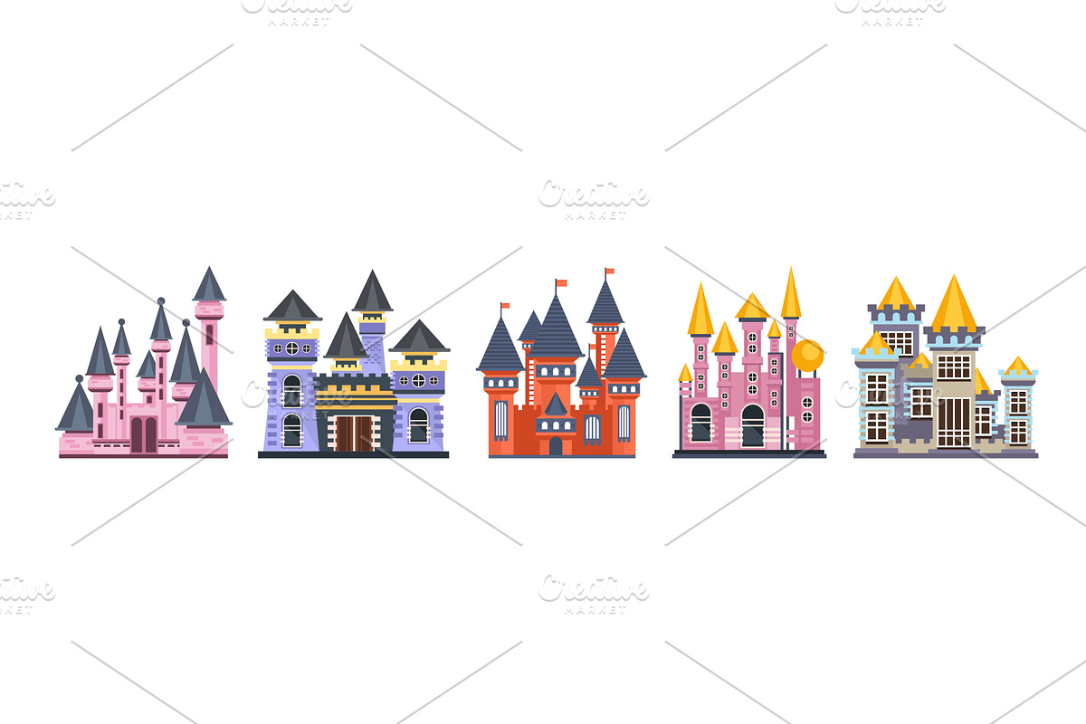 Fairy Medieval Castle with Stone, an Object Illustration by TopVectors