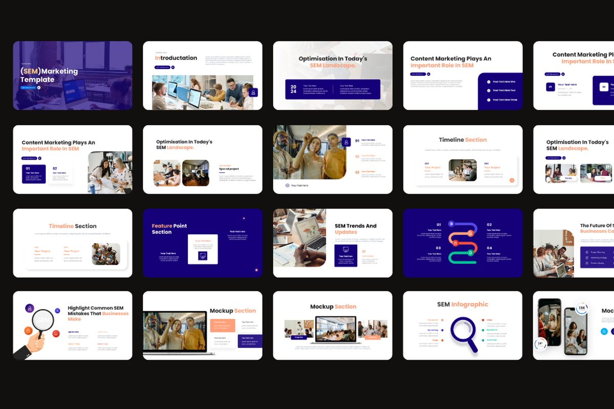 SEM - Marketing Agency Presentation, a Presentation Template by Hammad Arif (Photo 2 of 3)