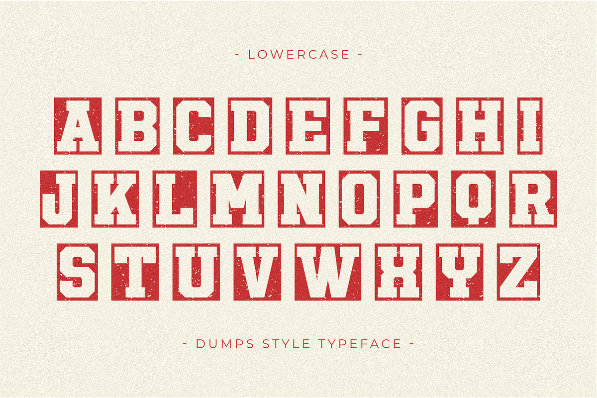Dumps Style - Display Font, a Slab Serif Font by Pian45 Studio (Photo 6 of 8)