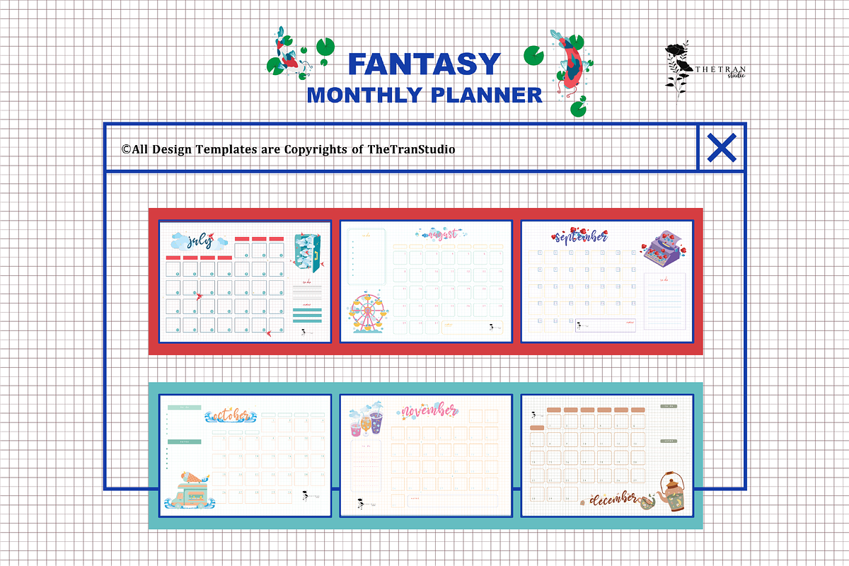 Fantasy Calendar For any Years, a Stationery Template by The Tran Studio (Photo 2 of 5)
