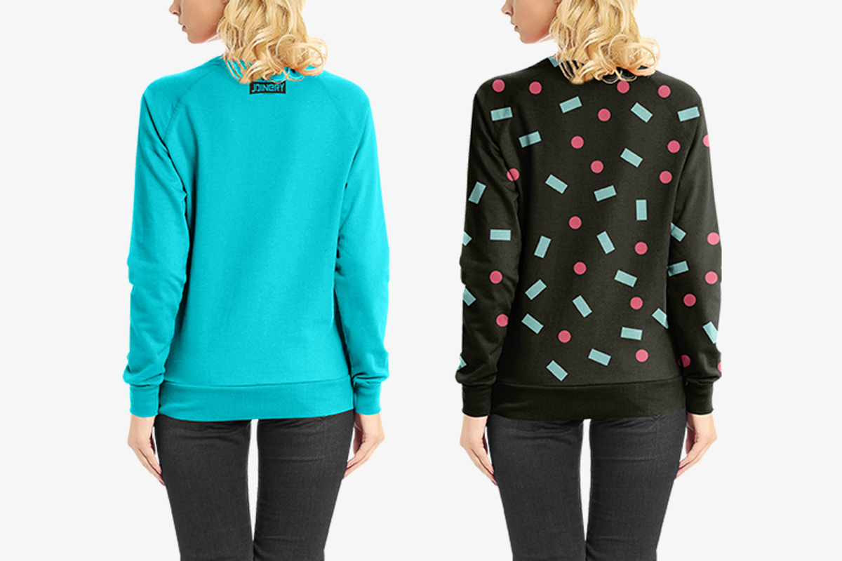 Women Sweatshirt Mock-Up, a Hoody Mockup by Mock-up Store (Photo 3 of 8)