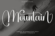 Mountain, a Handwritten Font by FreshTypeINK (Thumbnail 1 of 8)
