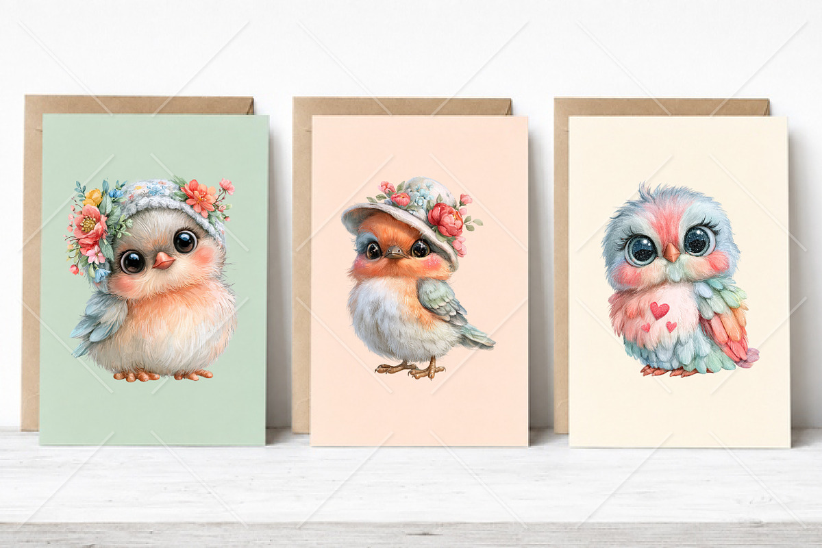 Cute Bird Sublimation PNG Clipart, a Seasonal Illustration by Canvas Craft (Photo 4 of 10)