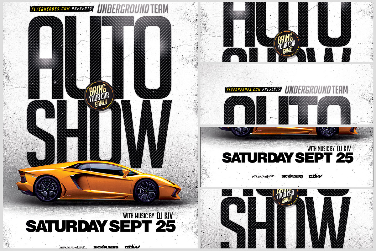 Auto Show Flyer Template, a Flyer Template by FlyerHeroes (Photo 4 of 4)