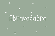 Abra Kadabra, a Handwriting Font by Cotton White Studio